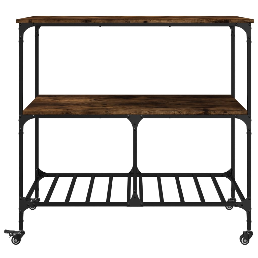 Carrello Da Cucina 100X50X95Cm In Legno Multistrato