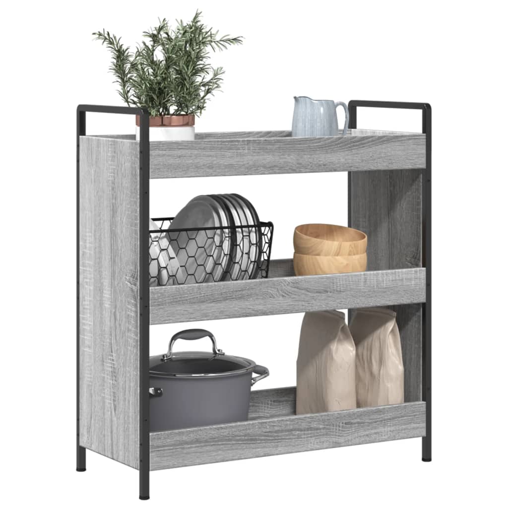 Carrello Da Cucina 70X30X82 Cm Legno Multistrato