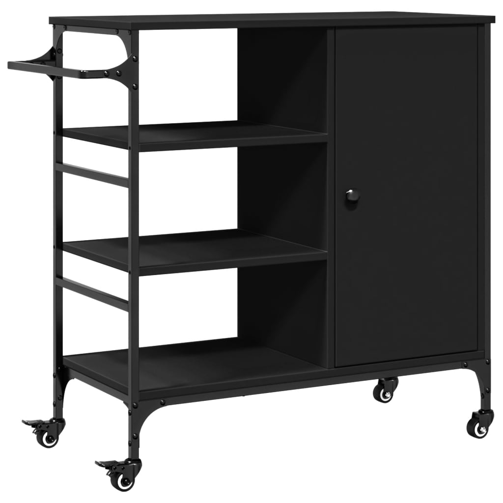 Carrello Da Cucina 87,5X38,5X84,5 Cm In Legno Multistrato