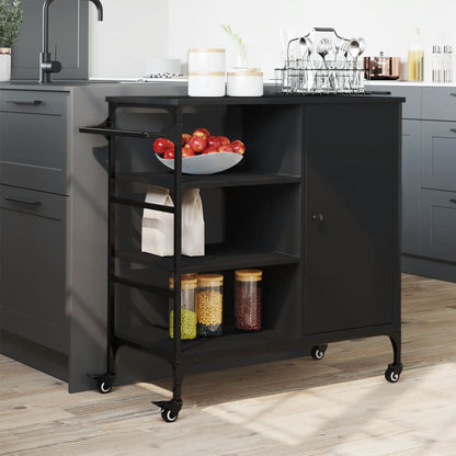Carrello Da Cucina 87,5X38,5X84,5 Cm In Legno Multistrato