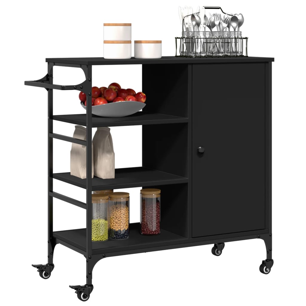Carrello Da Cucina 87,5X38,5X84,5 Cm In Legno Multistrato