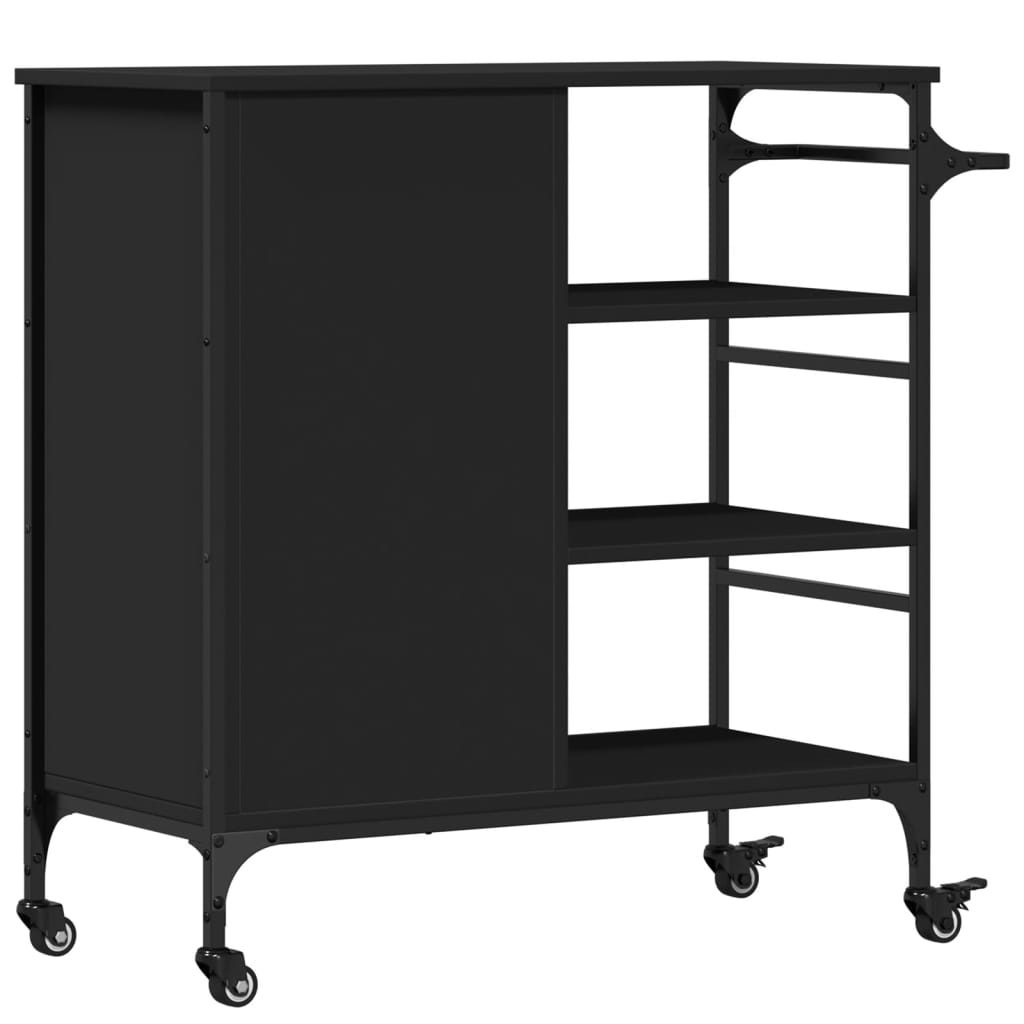 Carrello Da Cucina 87,5X38,5X84,5 Cm In Legno Multistrato