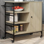 Carrello Da Cucina 87,5X38,5X84,5 Cm In Legno Multistrato
