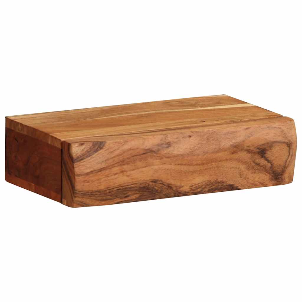 Mensole Da Parete 2 Pz In Legno Massello Di Acacia