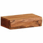 Mensole Da Parete 2 Pz In Legno Massello Di Acacia