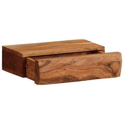Mensole Da Parete 2 Pz In Legno Massello Di Acacia