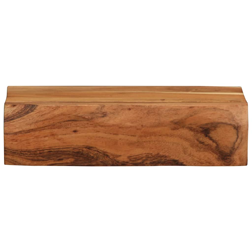 Mensole Da Parete 2 Pz In Legno Massello Di Acacia