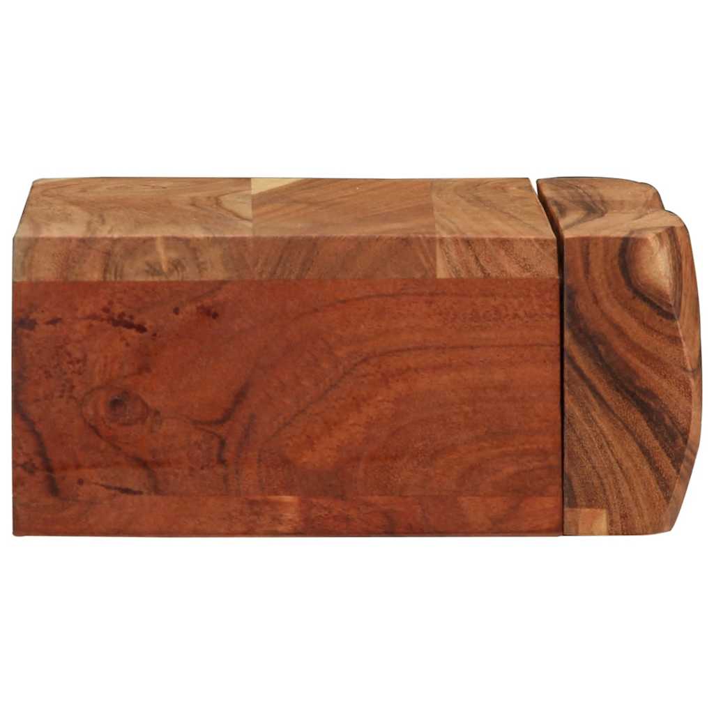 Mensole Da Parete 2 Pz In Legno Massello Di Acacia