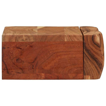 Mensole Da Parete 2 Pz In Legno Massello Di Acacia