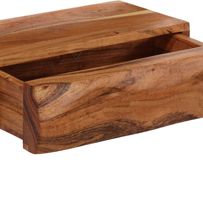 Mensole Da Parete 2 Pz In Legno Massello Di Acacia
