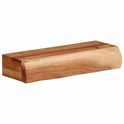 Mensole Da Parete 2 Pz In Legno Massello Di Acacia