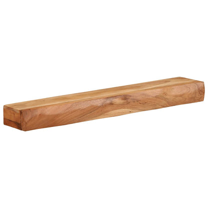 Mensole Da Parete 2 Pz In Legno Massello Di Acacia