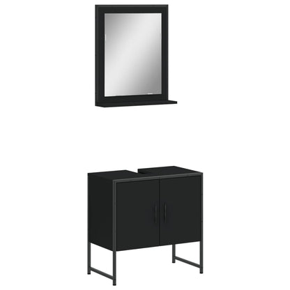Set Mobili Da Bagno 2 Pz In Legno Multistrato