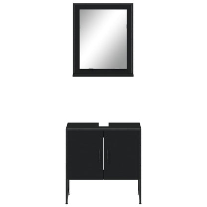 Set Mobili Da Bagno 2 Pz In Legno Multistrato