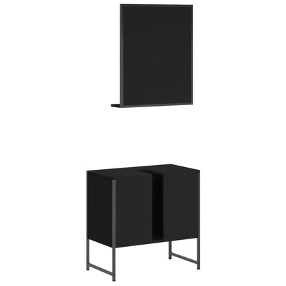 Set Mobili Da Bagno 2 Pz In Legno Multistrato