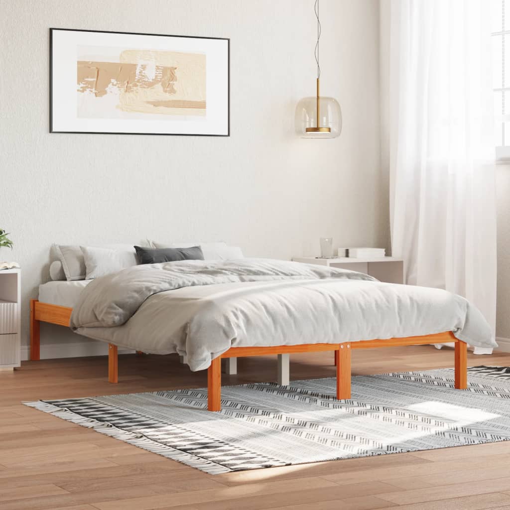 Letto Extra Lungo Senza Materasso In Legno Di Pino
