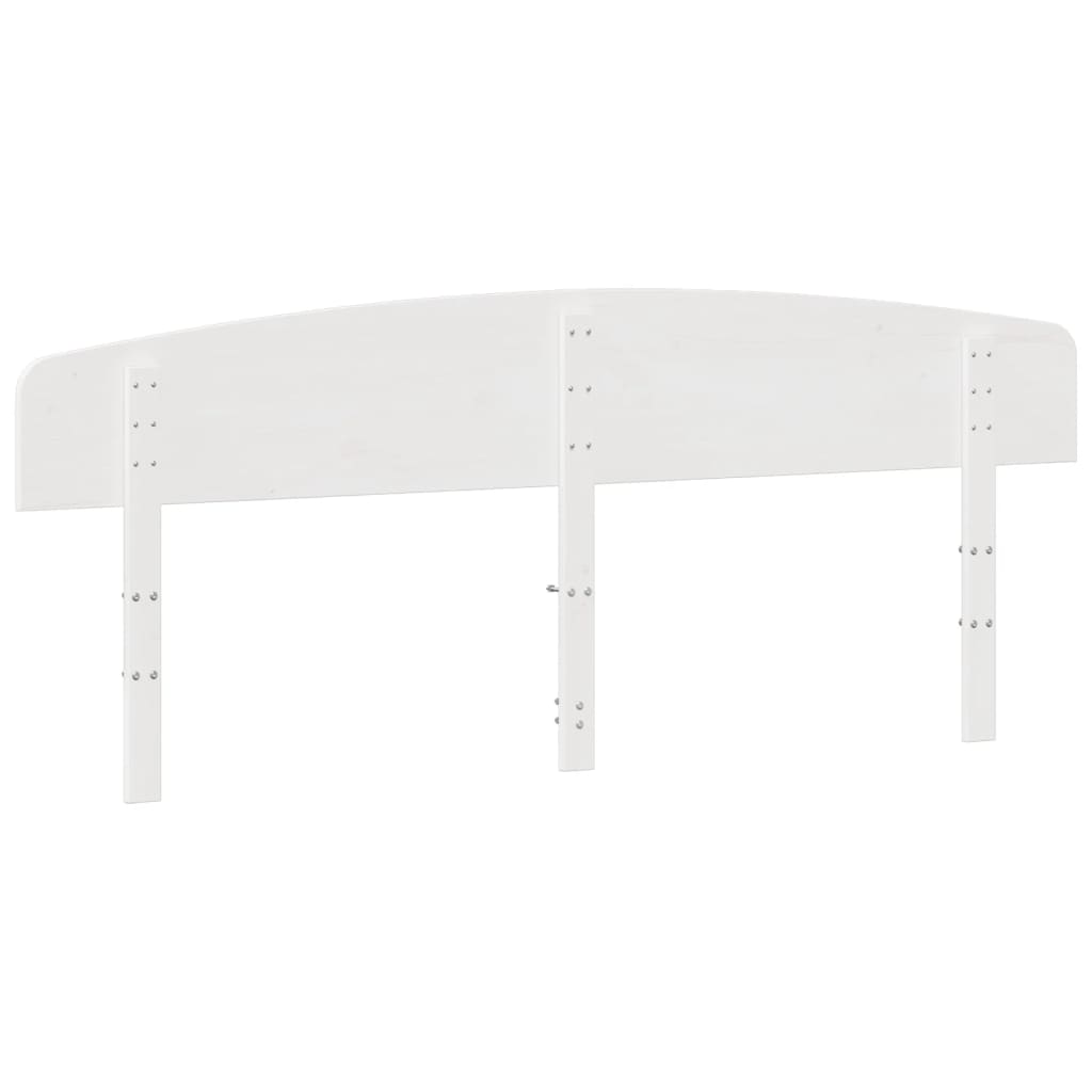 Testiera Bianca In Legno Massello Di Pino