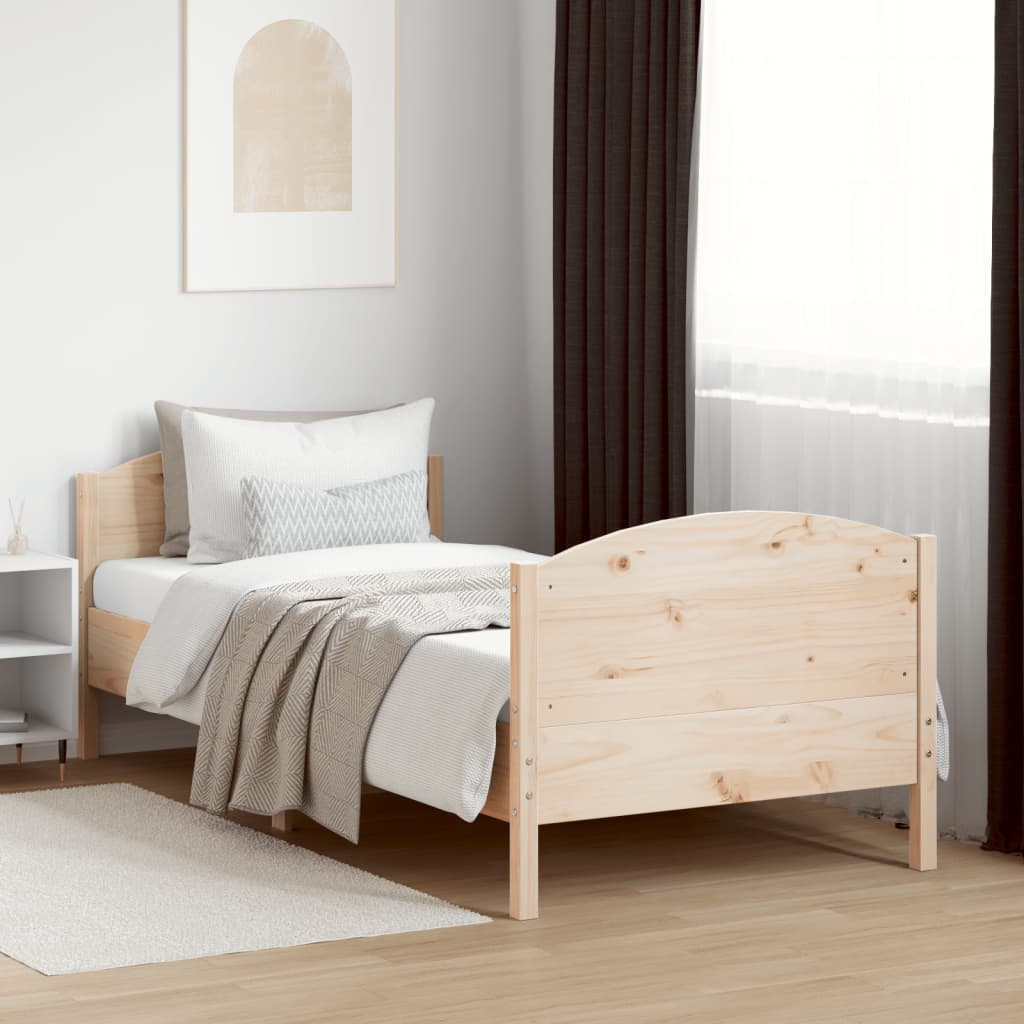 Letto Senza Materasso In Legno Massello Di Pino