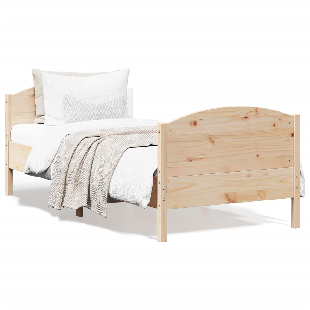 Letto Senza Materasso In Legno Massello Di Pino