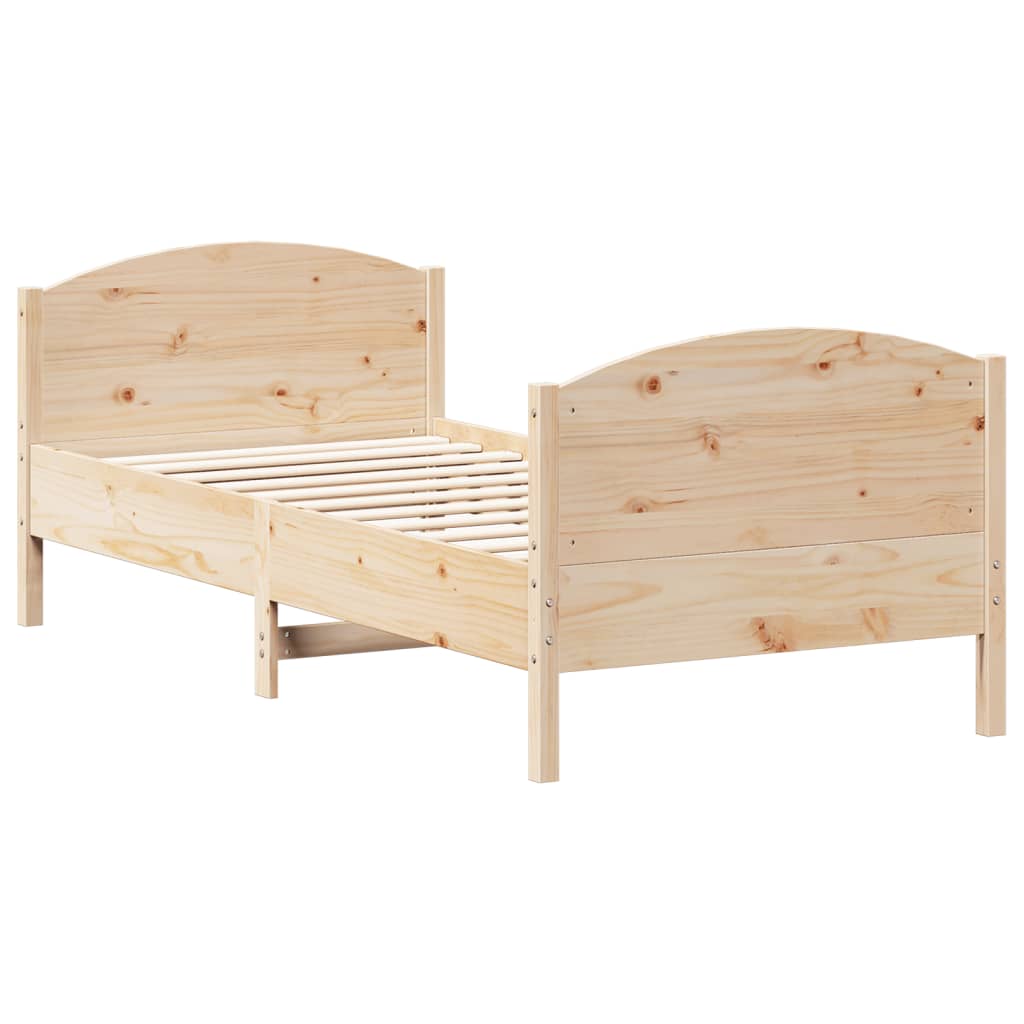 Letto Senza Materasso In Legno Massello Di Pino