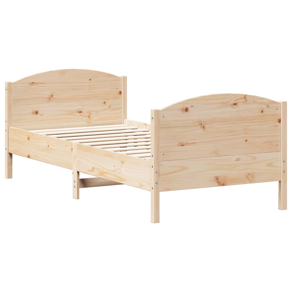 Letto Senza Materasso In Legno Massello Di Pino
