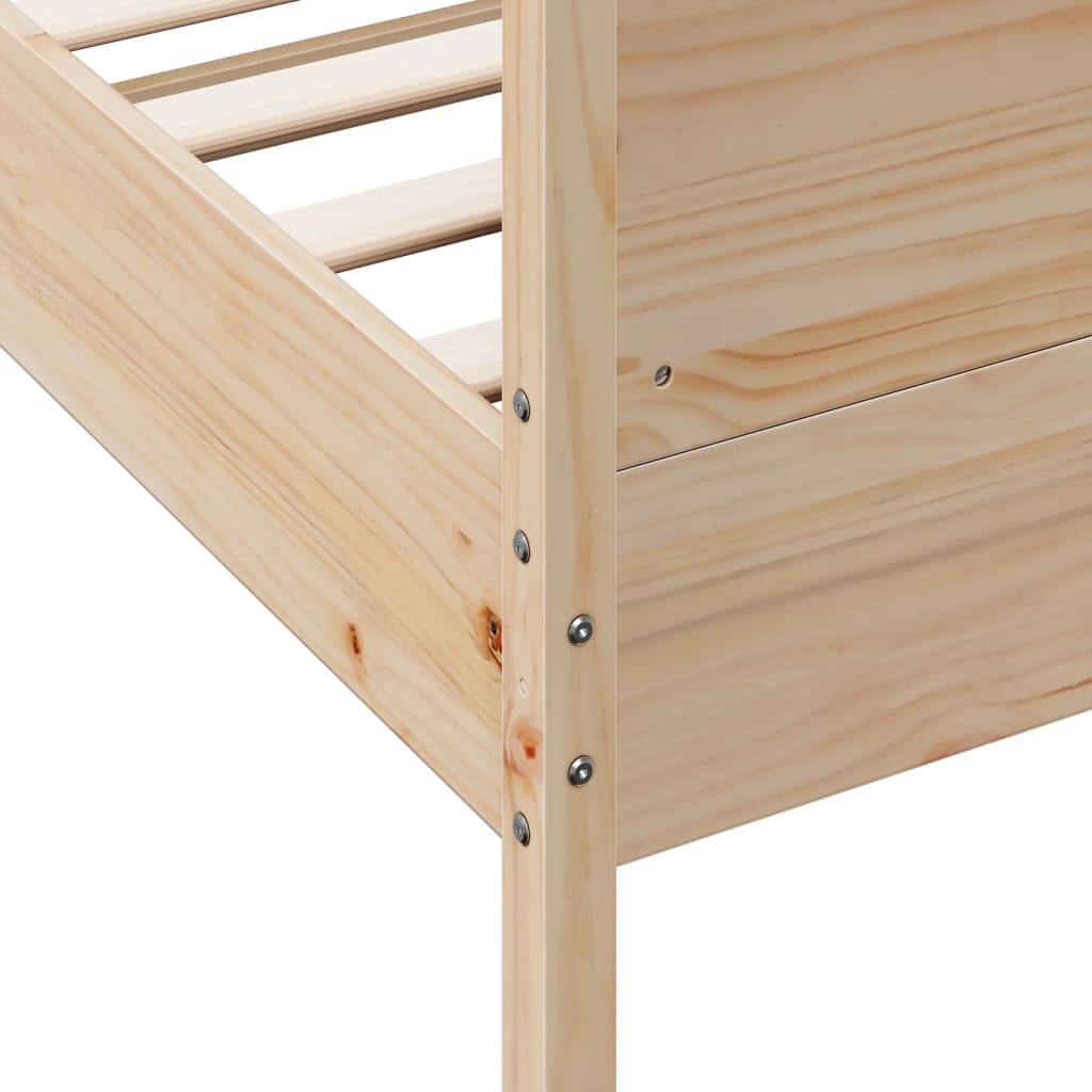 Letto Senza Materasso In Legno Massello Di Pino