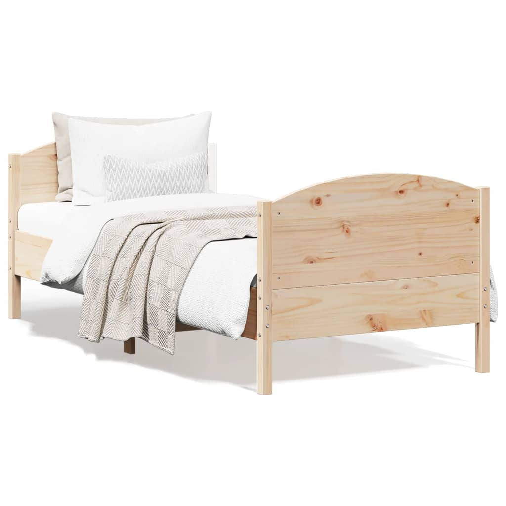 Letto Senza Materasso In Legno Massello Di Pino