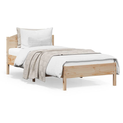 Letto Senza Materasso In Legno Massello Di Pino