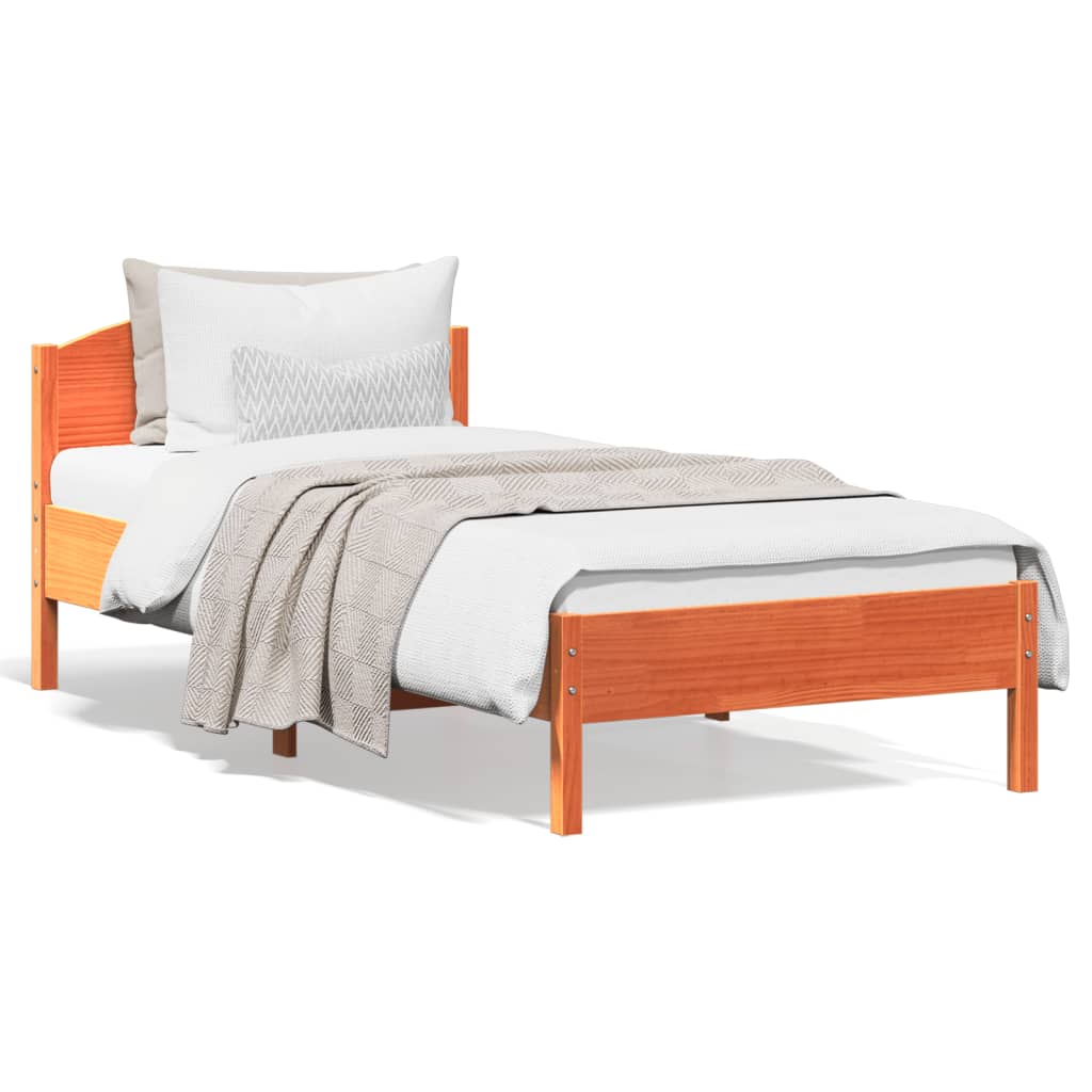 Letto Senza Materasso In Legno Massello Di Pino
