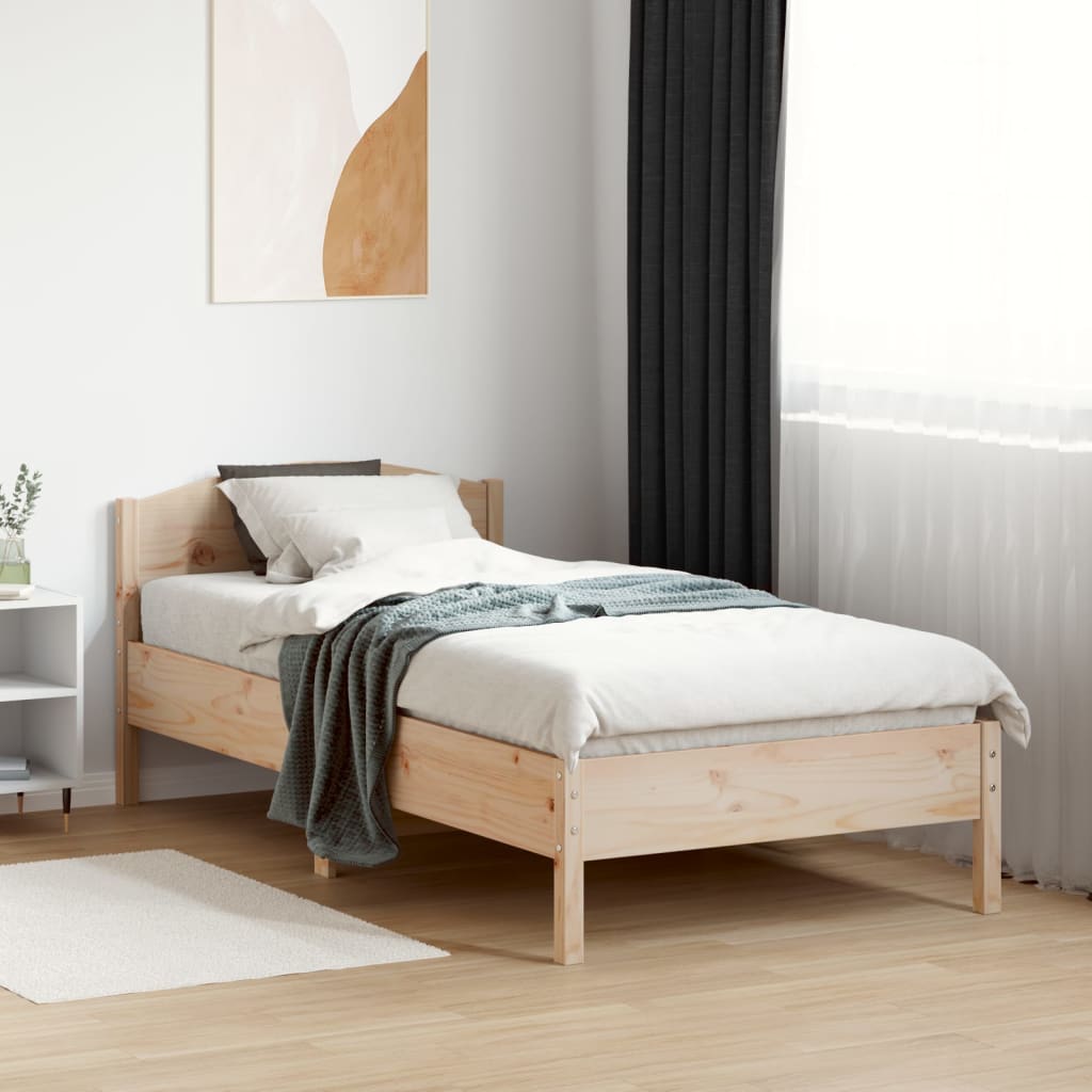 Letto Senza Materasso In Legno Massello Di Pino