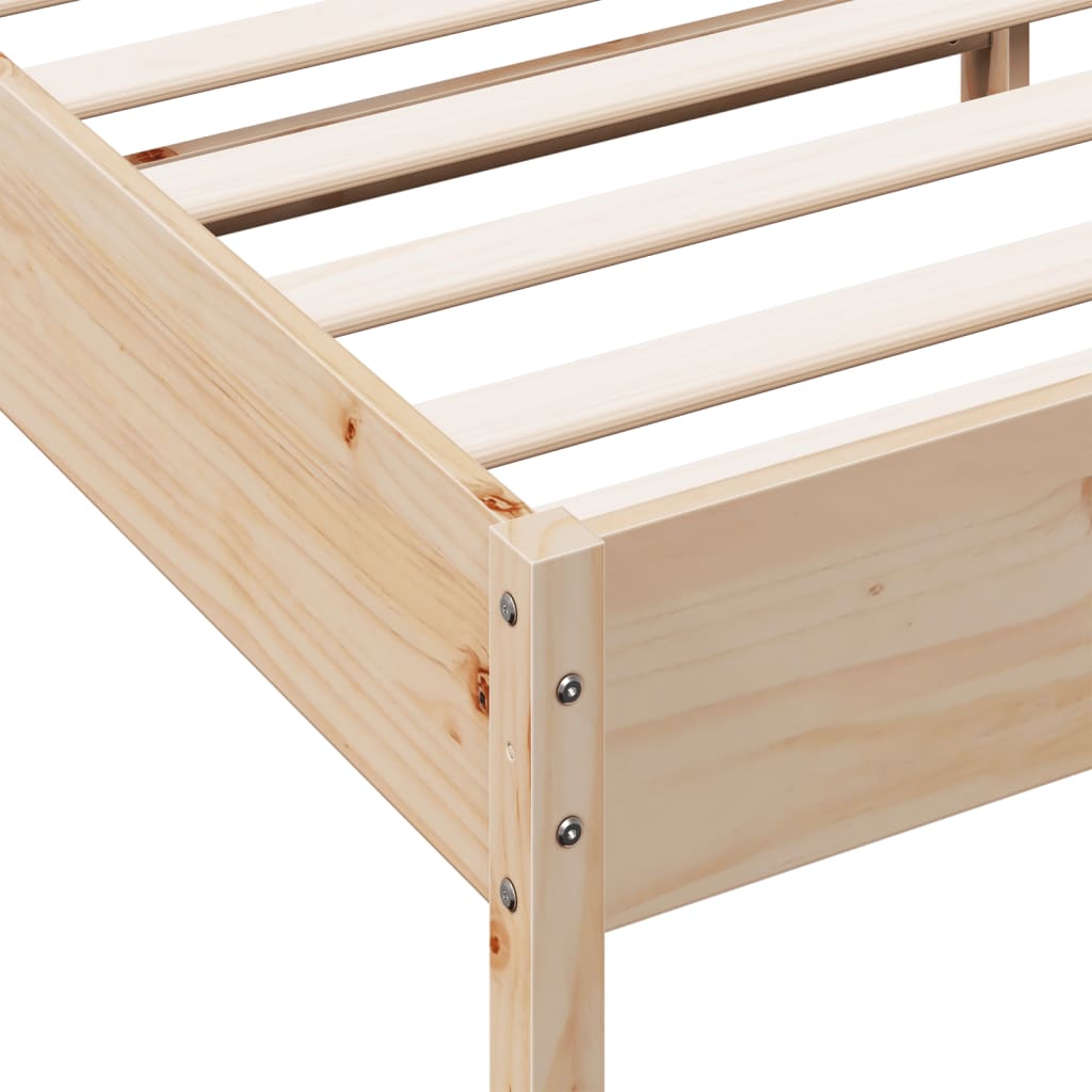 Letto Senza Materasso In Legno Massello Di Pino