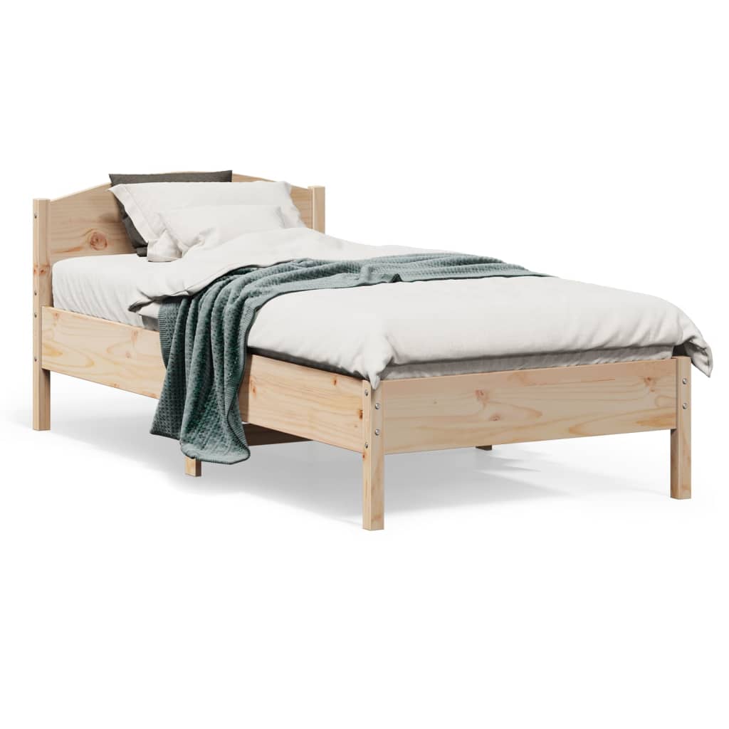 Letto Senza Materasso In Legno Massello Di Pino
