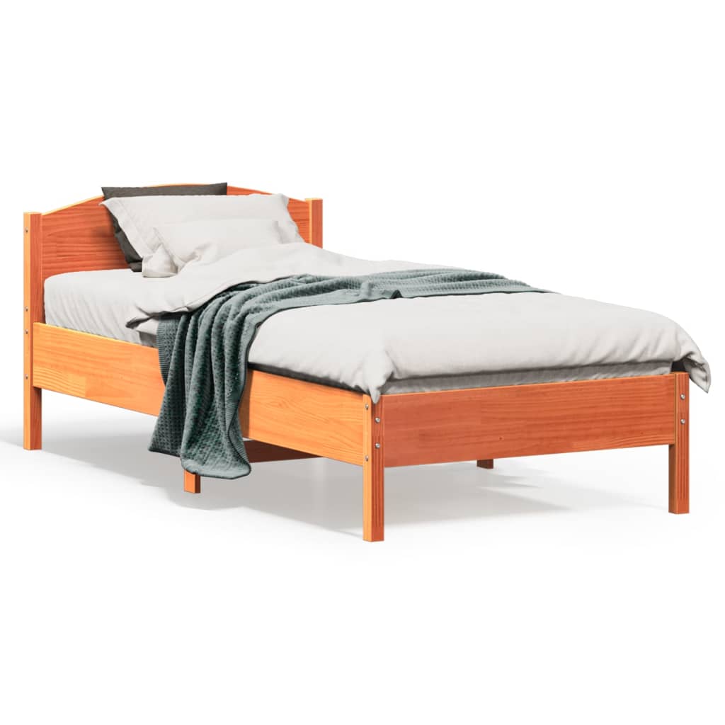 Letto Senza Materasso In Legno Massello Di Pino