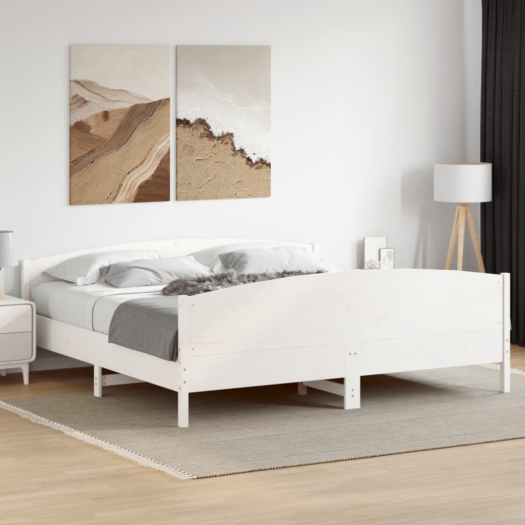 Letto Senza Materasso In Legno Massello Di Pino