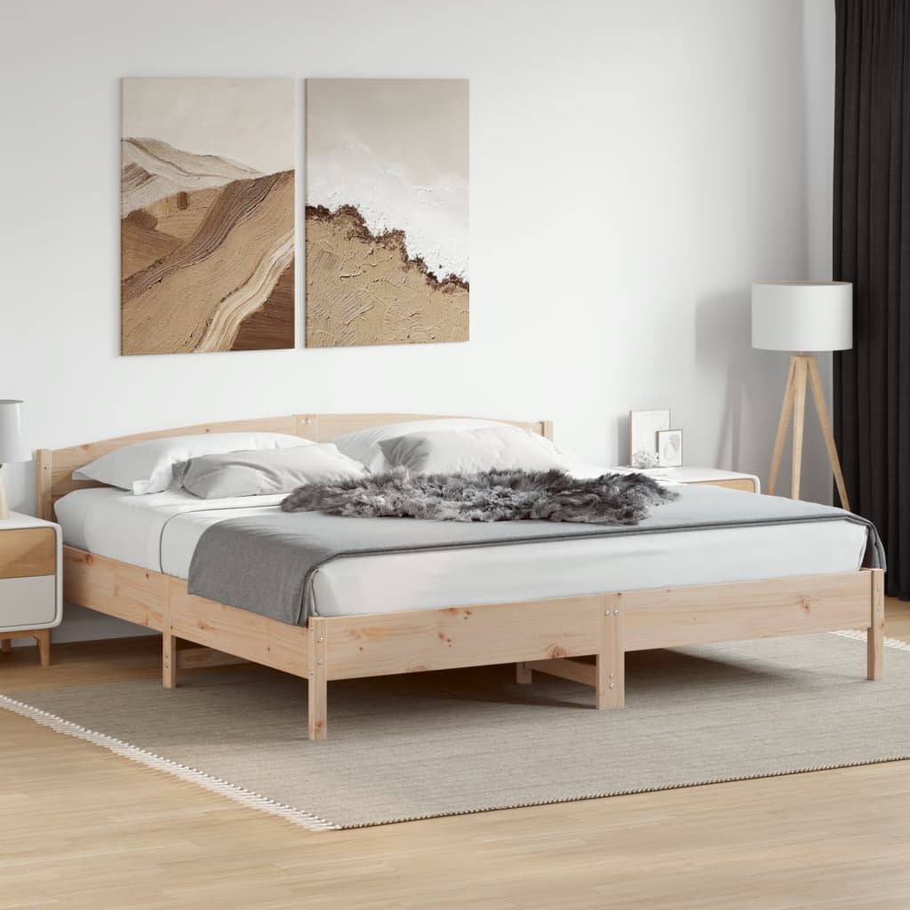 Letto Senza Materasso In Legno Massello Di Pino