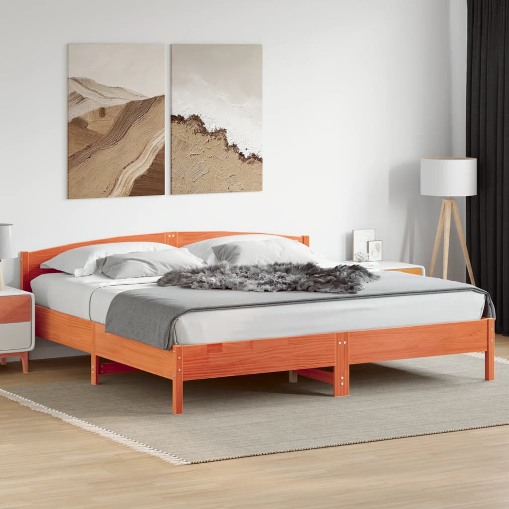 Letto Senza Materasso In Legno Massello Di Pino
