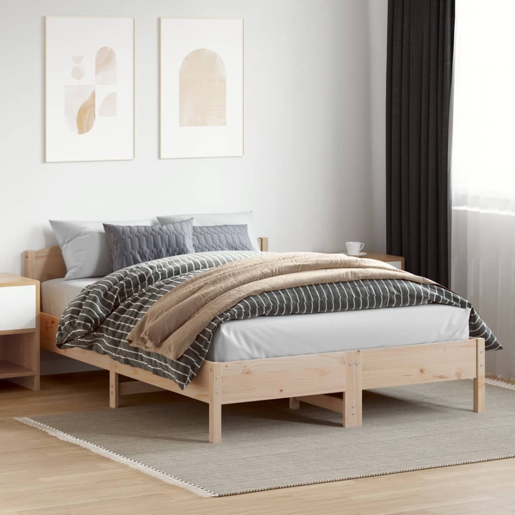 Letto Senza Materasso In Legno Massello Di Pino