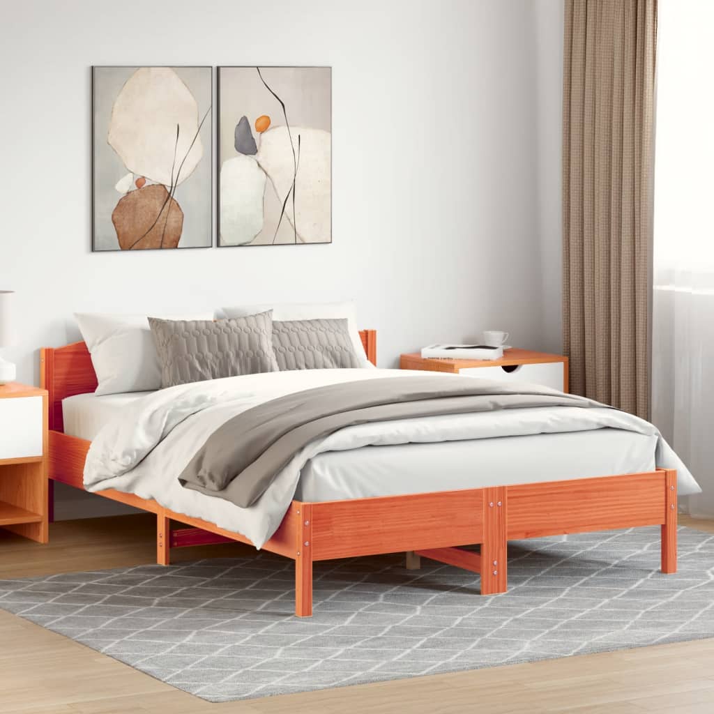 Letto Senza Materasso In Legno Massello Di Pino