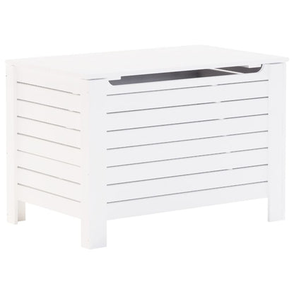 Contenitore Con Coperchio Rana 100X49X54Cm Massello Pino Bianco