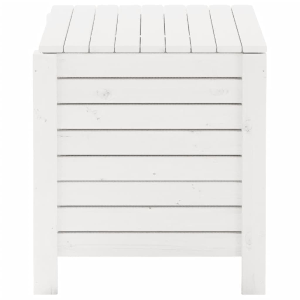 Contenitore Con Coperchio Rana 100X49X54Cm Massello Pino Bianco