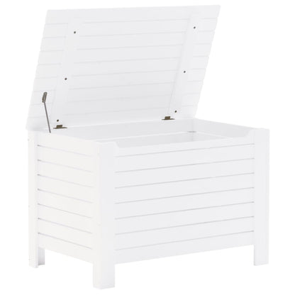 Contenitore Con Coperchio Rana 100X49X54Cm Massello Pino Bianco