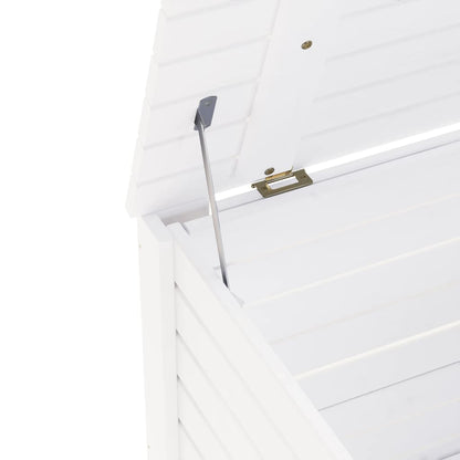 Contenitore Con Coperchio Rana 100X49X54Cm Massello Pino Bianco