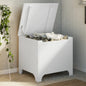 Contenitore Con Coperchio Rana 100X49X54Cm Massello Pino Bianco