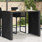 Tavolo Bar Da Giardino Piano In Acacia Polyrattan