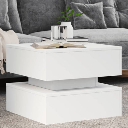 Tavolino Da Salotto Con Luci Led 90X50X40 Cm