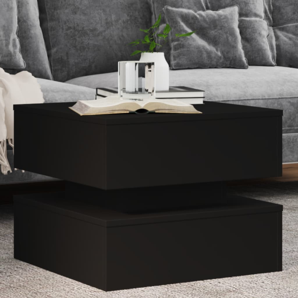 Tavolino Da Salotto Con Luci Led 90X50X40 Cm