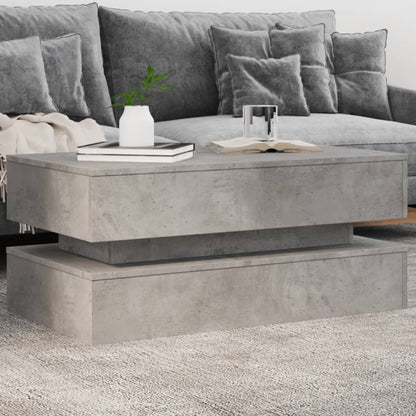 Tavolino Da Salotto Con Luci Led 90X50X40 Cm