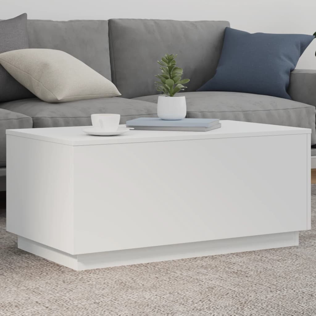 Tavolino Da Salotto Con Luci Led 90X50X40 Cm