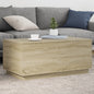 Tavolino Da Salotto Con Luci Led 90X50X40 Cm