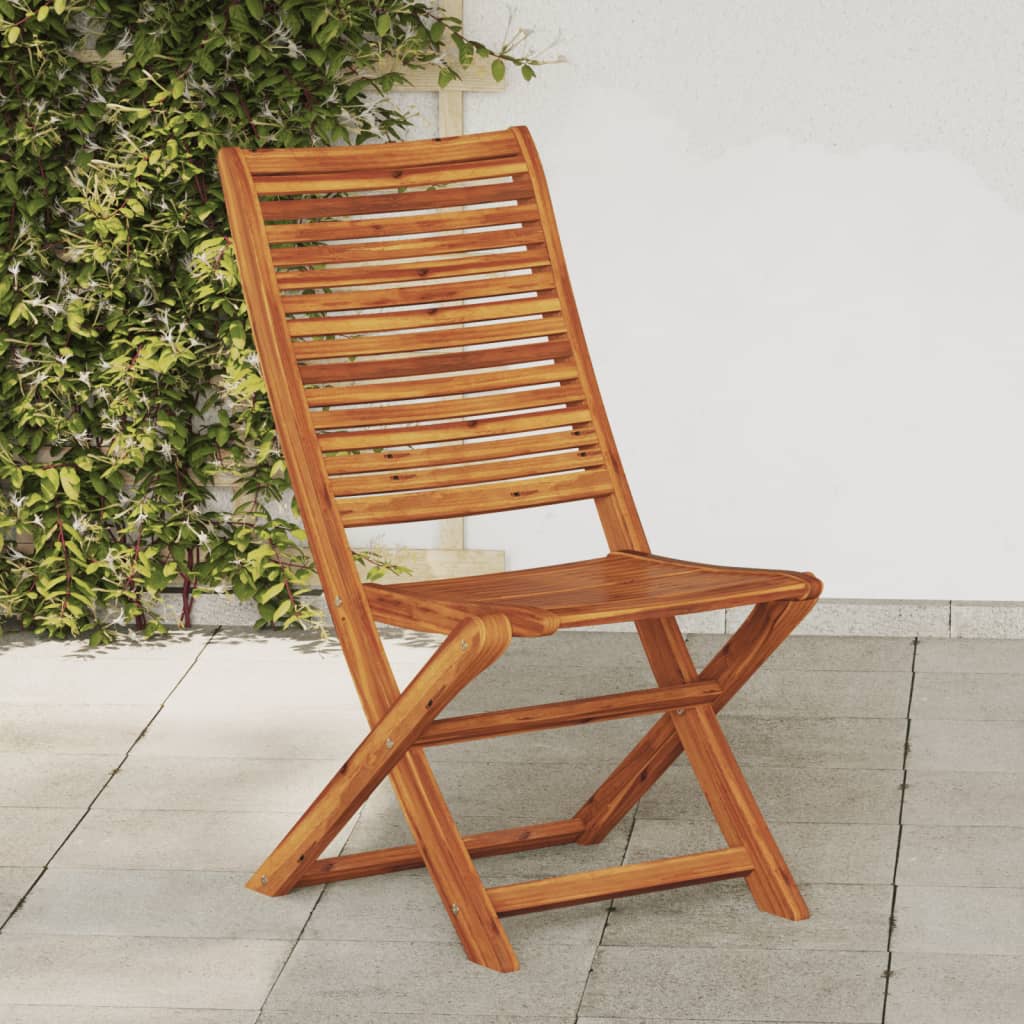 Sedie Da Giardino Pieghevoli 6 Pz 51X66X95 Cm Legno Di Acacia